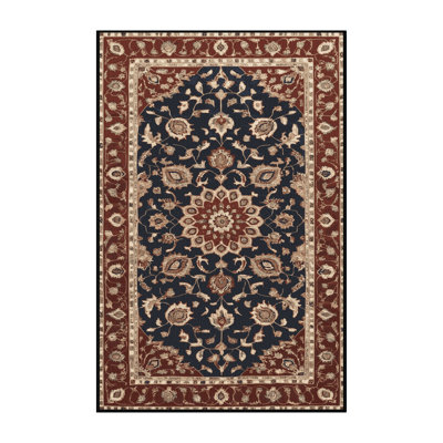 Machine Washable Persian Brown Area Rug