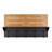 Samuels Rubberwood Accent Shelf with Hooks