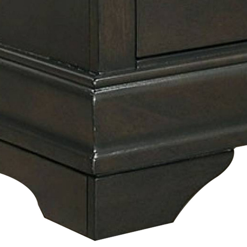 Table de chevet en bois manufacturé Isabella, gris