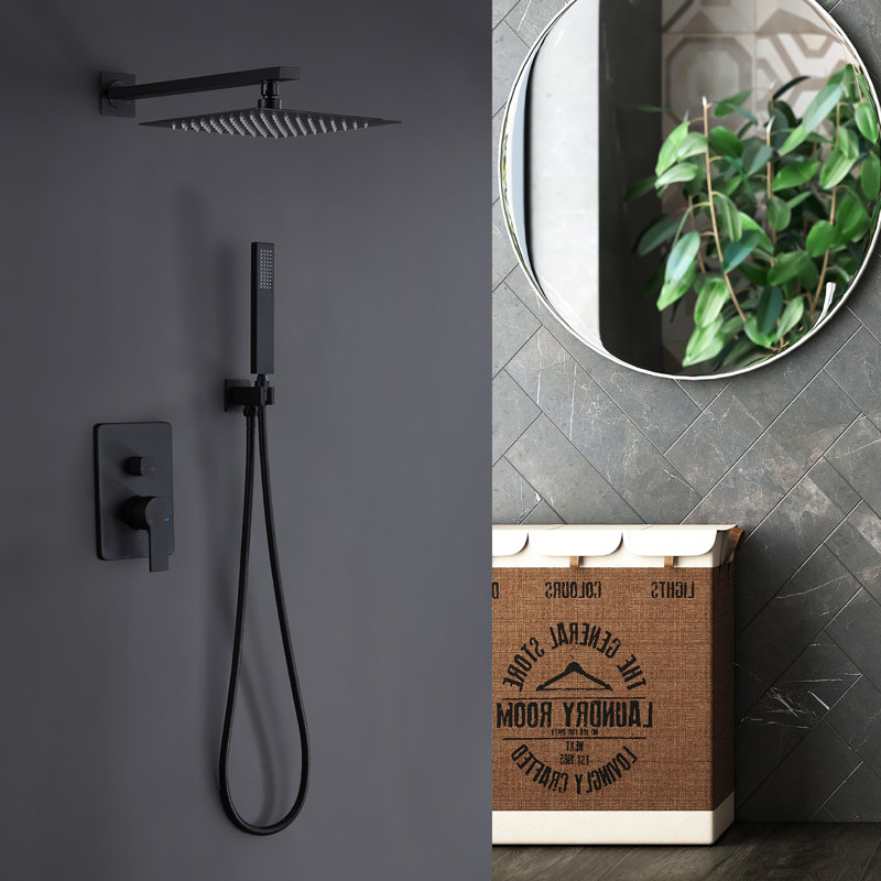 All-In-One Kit with Rough in-Valve, Matte Black