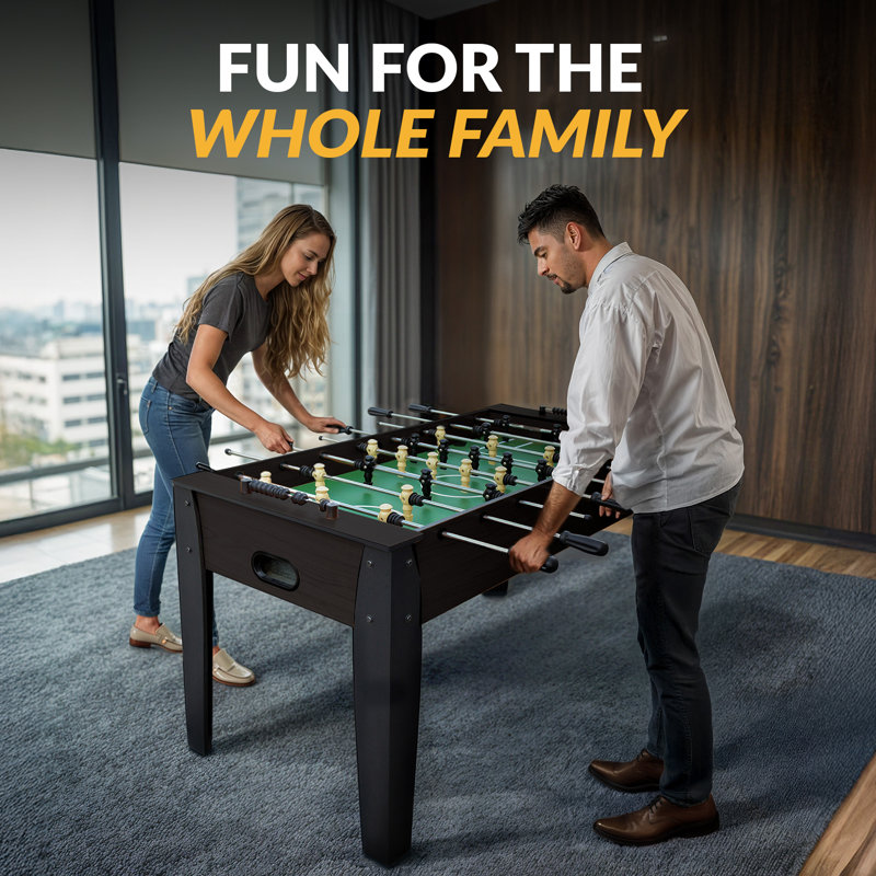 Table de babyfoot Hathaway Hurricane, Noyer foncé