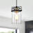 Douthett 1 - Light Textured Black Single Pendant