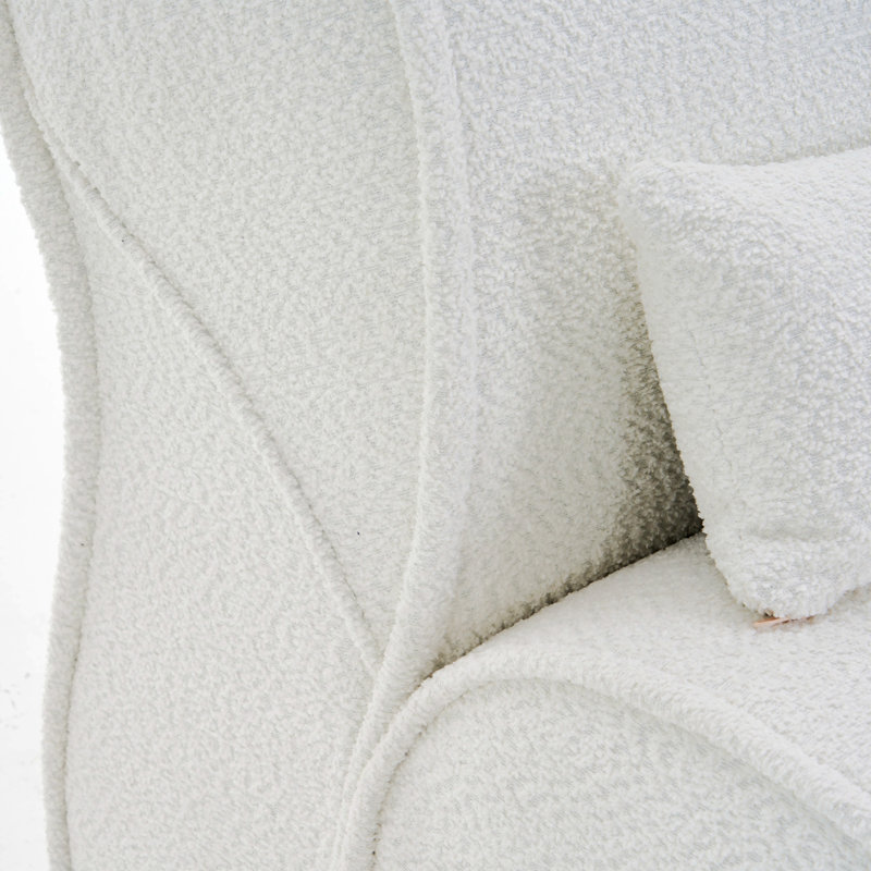 Fauteuil inclinable Soft Velvet, Tissu beige