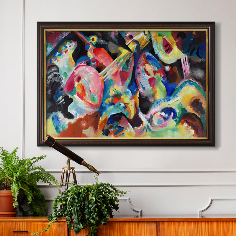 De l'improvisation. Deluge, 1913 - Wassily Kandinsky - Toile encadrée sur mesure, 24x34 INNER SIZE, Framed Canvas