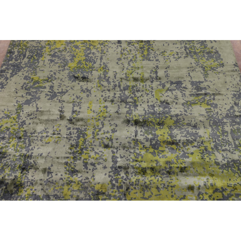 Tapis oriental à motif abstrait all-over 7 x 10