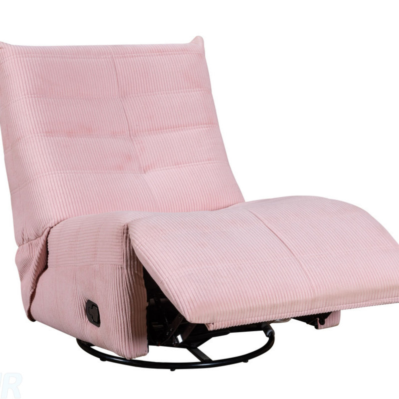 Fauteuil inclinable et pivotant en velours côtelé de 31 pouces de large avec siège confortable Giorgia, parfait pour se détendre