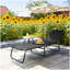 Chaise longue pliante avec dossier inclinable à 5 positions et filet respirant-678798181