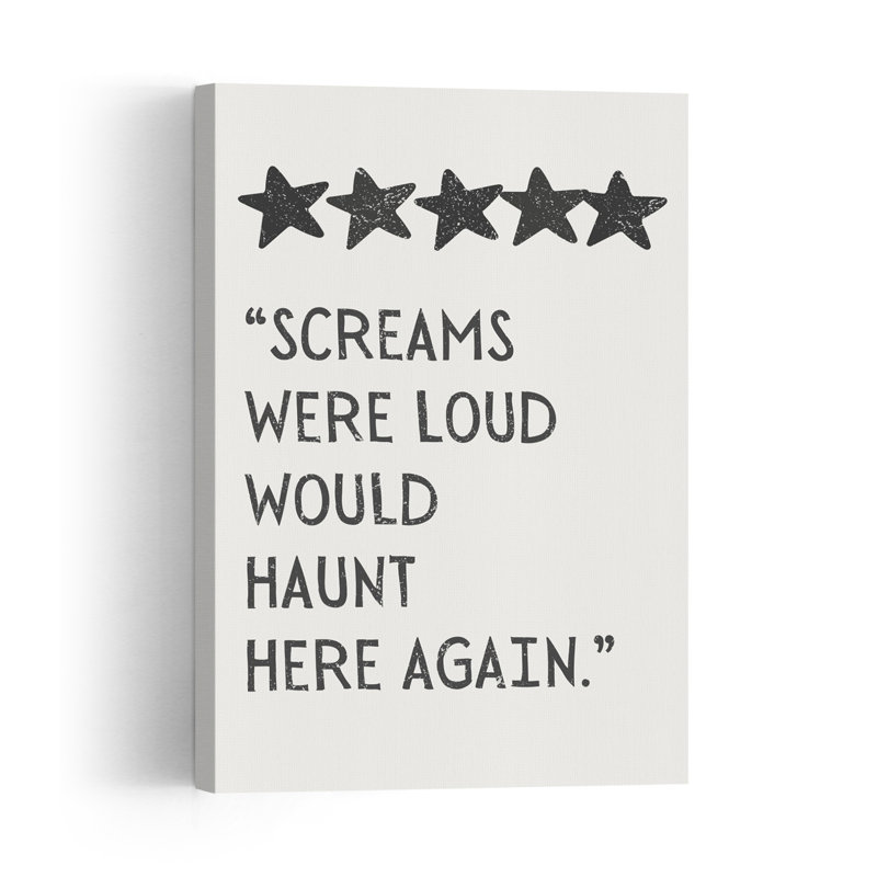 Screams Haunt Again Abstract Contemporary Landscape Nature Wall Art Print 1 Piece Wrapped Canvas Wall Art