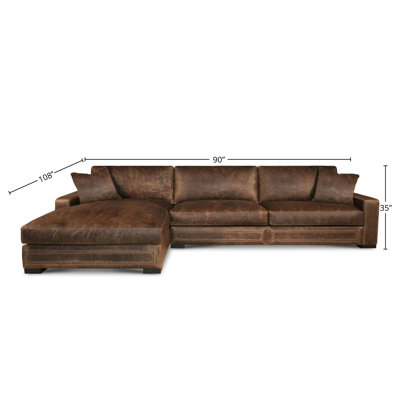 Downtown Cowboy Upholstered L-Shaped Sectional