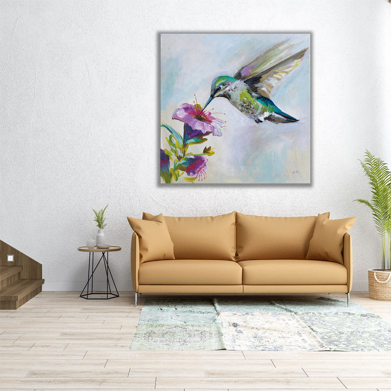 Hummingbird II - Canvas Print Wall Art, 24" H x 24" W