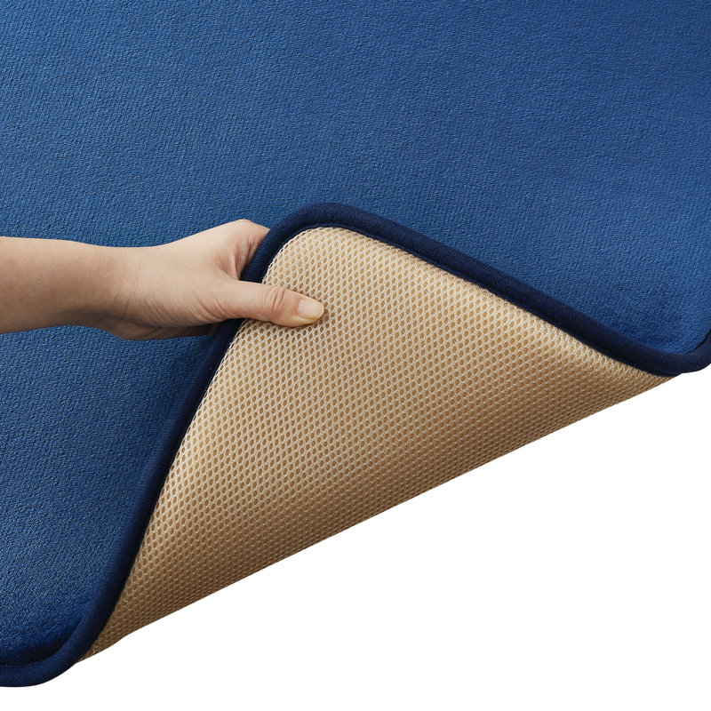 Memory Foam Bath Rug, Navy