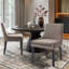 Chaise d'appoint rembourrée en velours côtelé Demarrion-1835431195