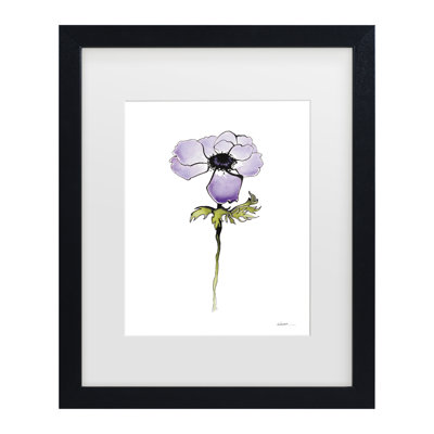 Œuvre encadrée «bol Shirley Novak Anemone I Matted»