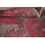 Tapis de couloir tribal fuchsia traditionnel 4 x 9