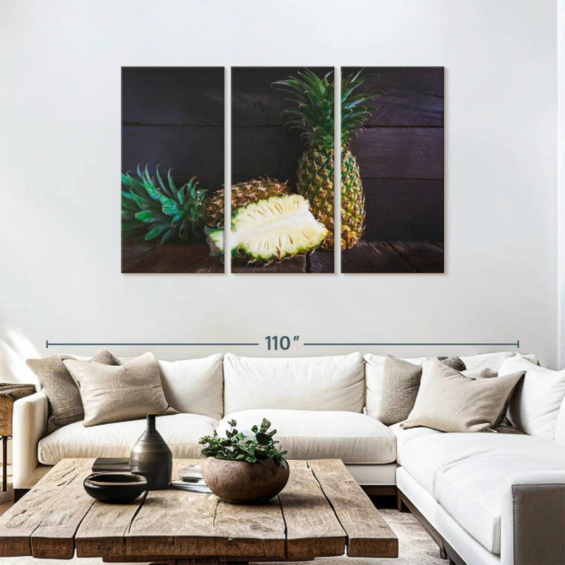 Yarlin Delicious Pineapple, 48" H x 74" W