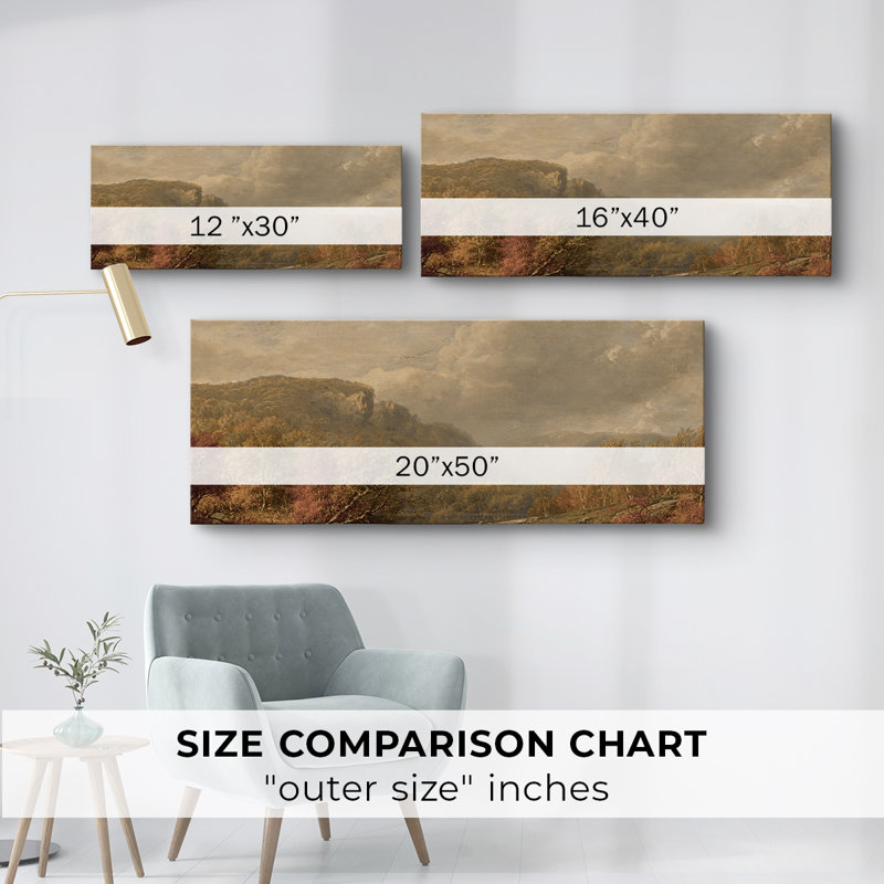 Série paysage - DCCD - Toile tendue avec châssis - Prêt à accrocher, H 12 po x l 30 po
