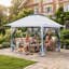 Pavillon de jardin escamotable 13 pi L 13 pi. D Patio en métal-64604177