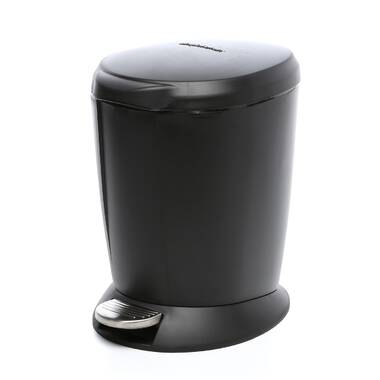 Simplehuman Mini Step-on Trash Can, 1.6 gal, White