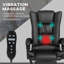 Fauteuil de bureau Vibration Massage avec chaleur, repose-pieds-951338509
