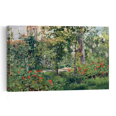 The Garden At Bellevue, 1880 Abstract Contemporary Wall Art Print