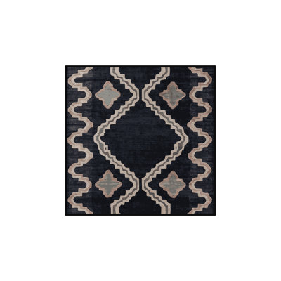 Machine Washable Gray Area Rug