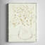 Art mural en relief avec fleurs dans un vase