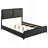 Burton Black Upholstered Eastern King Bed