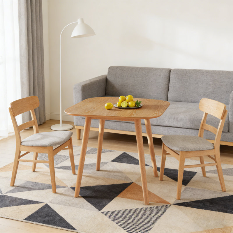SQUARE DINNING TABLE, Natural