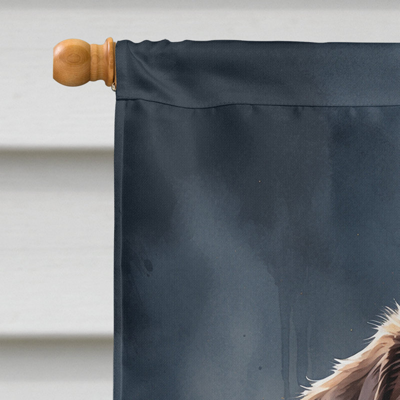 Drapeau de chiot Halloween House, Labrador Retriever chocolat
