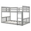 Lit simple superposé simple avec échelle, lit superposé en bois massif avec garde-corps de sécurité, mobilier de chambre peu encombrant-1309555498