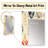 Ivory Boho Accents - chevron  Unique Mirror, Chevron Large Wall Mirror, Printed Metal Art-723358278