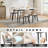 Wooden Dining Chairs Set of,Modern Fabric Upholstered Dining Room Chair, Large Dining Room Kitchen Chairs with High Back and Deep Seat-118036632-118036639