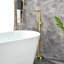 Robinet de baignoire sur pattes à poignée simple-63750583