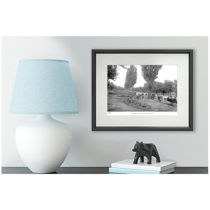 Bedford, The Promenade 1921 - Single Picture Frame Print, 60cm H X 80cm W x 2cm D