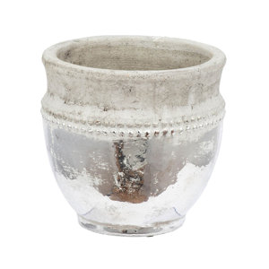 Felicia  Natural 2 Piece Ceramic Pot Planter Set