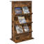Wood Free Standing Magazine Rack-1259124783