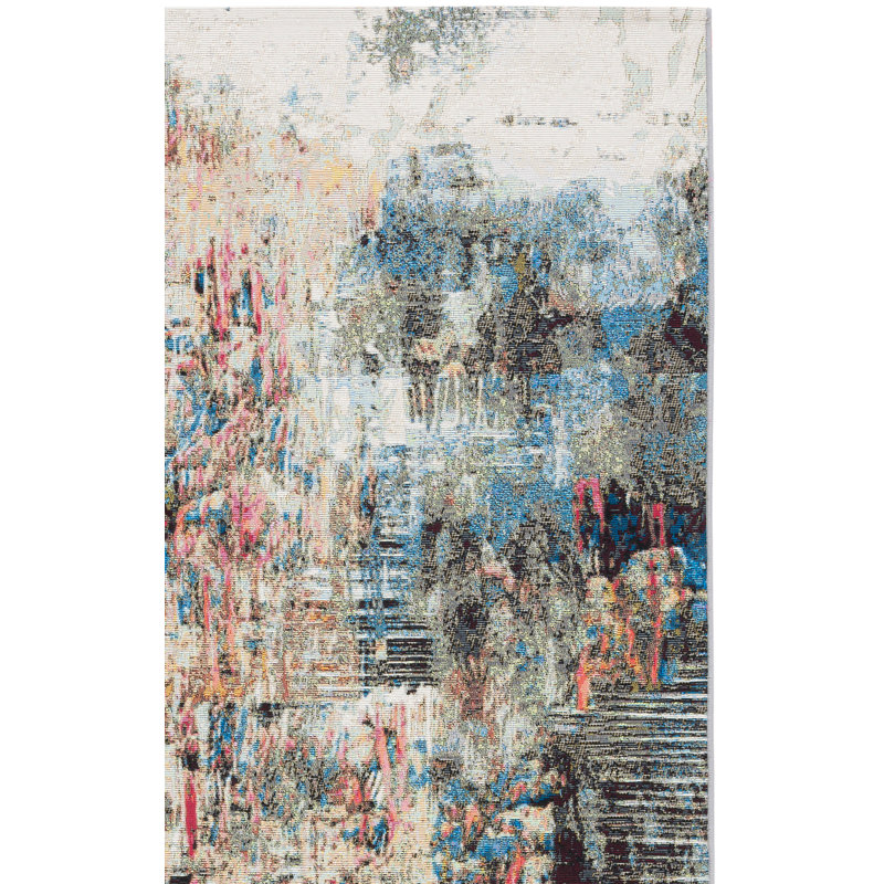 Barbados 500 Performance Abstract Indoor/Outdoor Area Rug, Runner 2'8" x 8'
