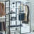 White Closet With Metal Frame Structure - Deep Storage, Water & Heat Resistance, Stain Scratch Proof, E0 Grade Board Walk In System Extra Storage Compartments, Rust , ,