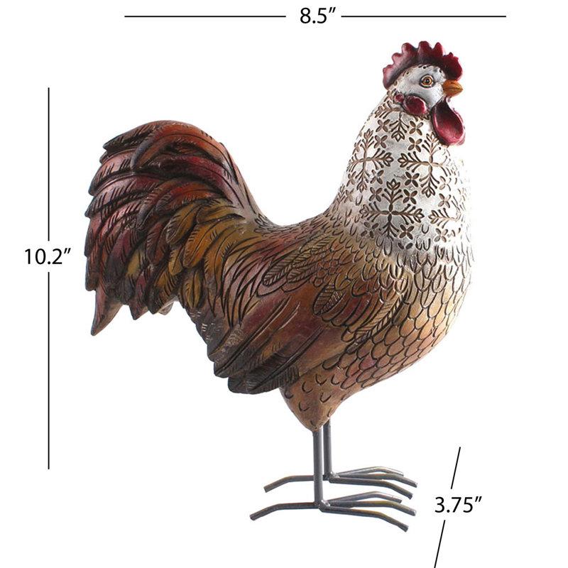 Figurine coq en résine Aquinas