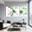 Watercolor Lotus and Cherry Blossom with Birds Canvas Wrapped Wall Art, Oriental Style Print (Set of 3)-614833980