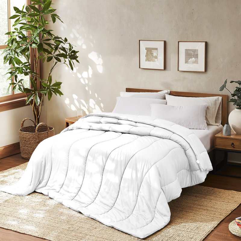 Modern Threads TENCEL Lyocell Luxury Ultra Soft Down Alternative Comforter, Queen Comforter, White