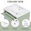 Meuble-lavabo de salle de bain avec lavabo-729392409