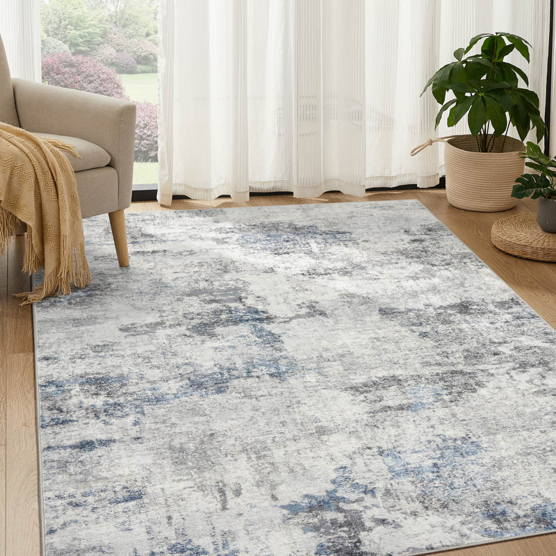  Dagmar Washable Neutral Boho Area Rug, Rectangle 8' x 10', null