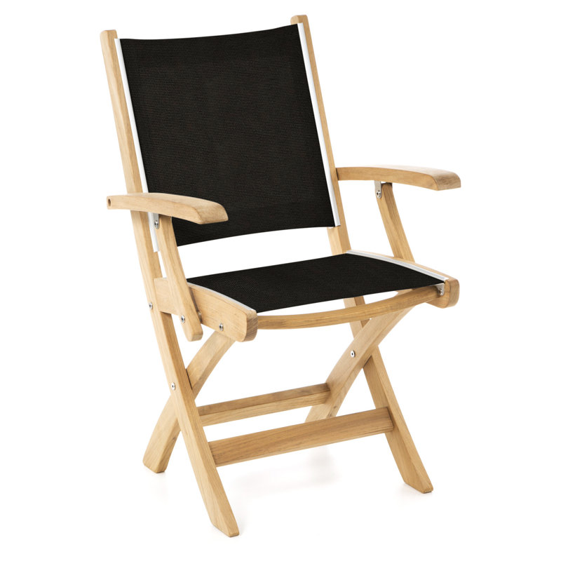 St. Tropez Outdoor Dining Armchair, Black