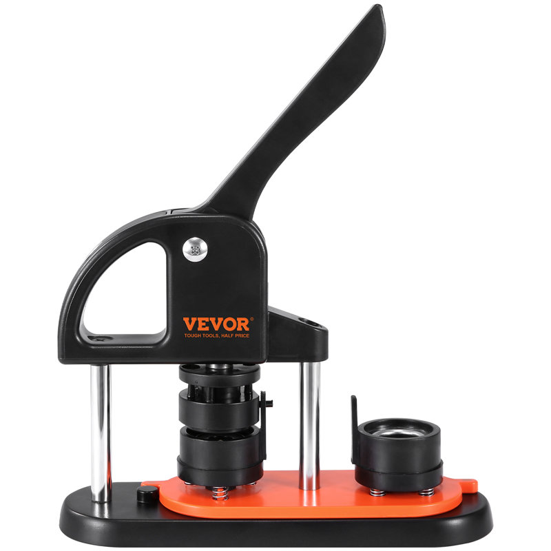 VEVOR Button Maker Machine Pin Badge Maker 1.25" 500 Button Parts and Circle Cutter