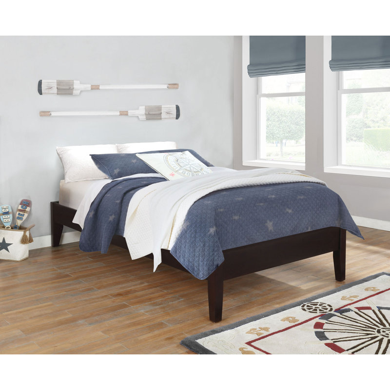 Alekxa Twin Universal Platform Bed Cappuccino, Twin, Cappuccino