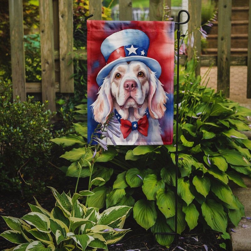 Drapeau patriotique du jardin américain, Épagneul clumber