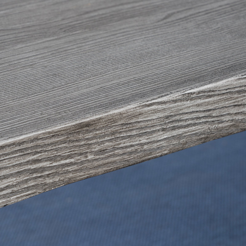 Banc de pique-nique d'extérieur Kensa, Chêne gris texturé