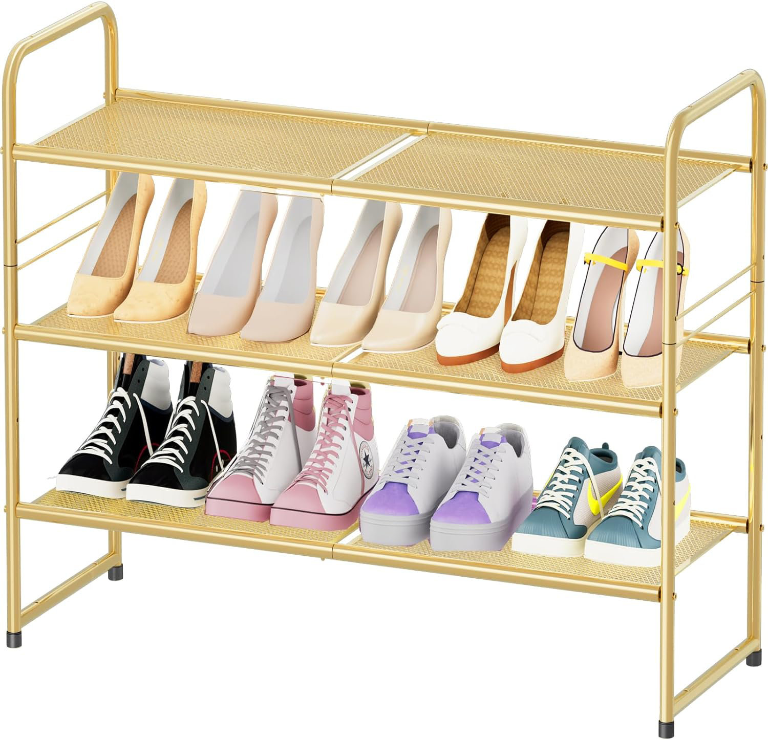 Hokku Designs Shoes Rack Shelf for Closet Stackable Shoe Storage