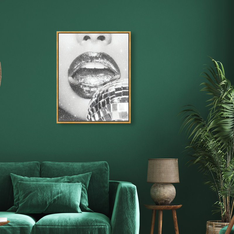 Platinum Gloss Print by Oliver Gal, 46"H x 37"W, Gold Floater Frame